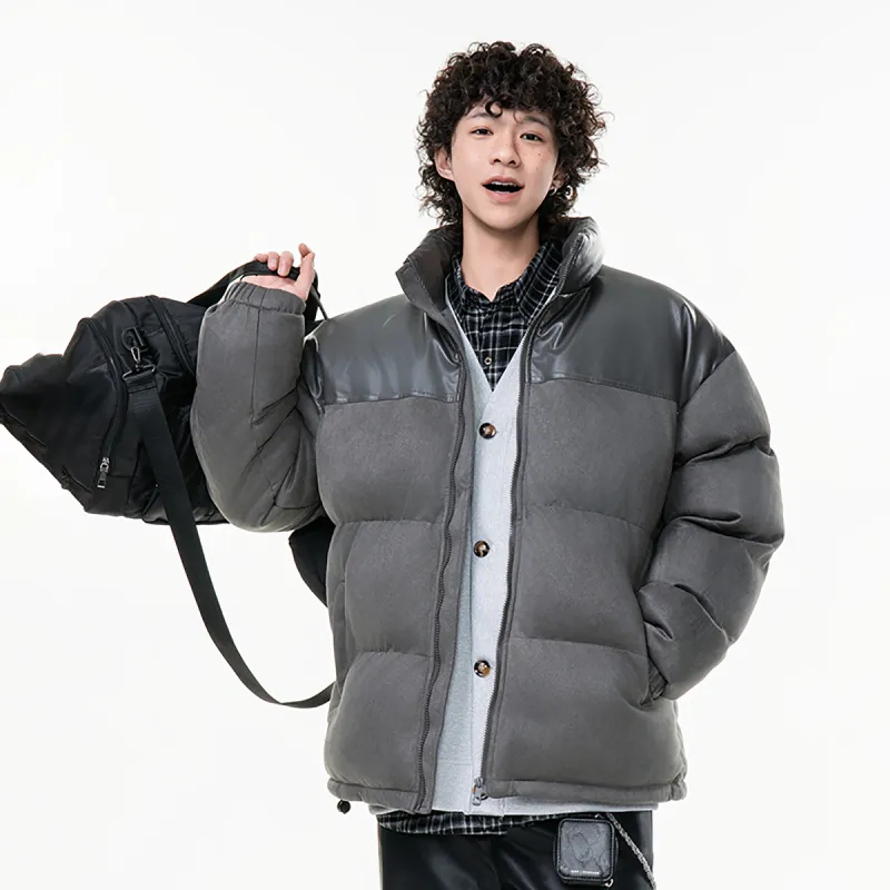 TELENT Puffer Jacket Coat Unisex White-2