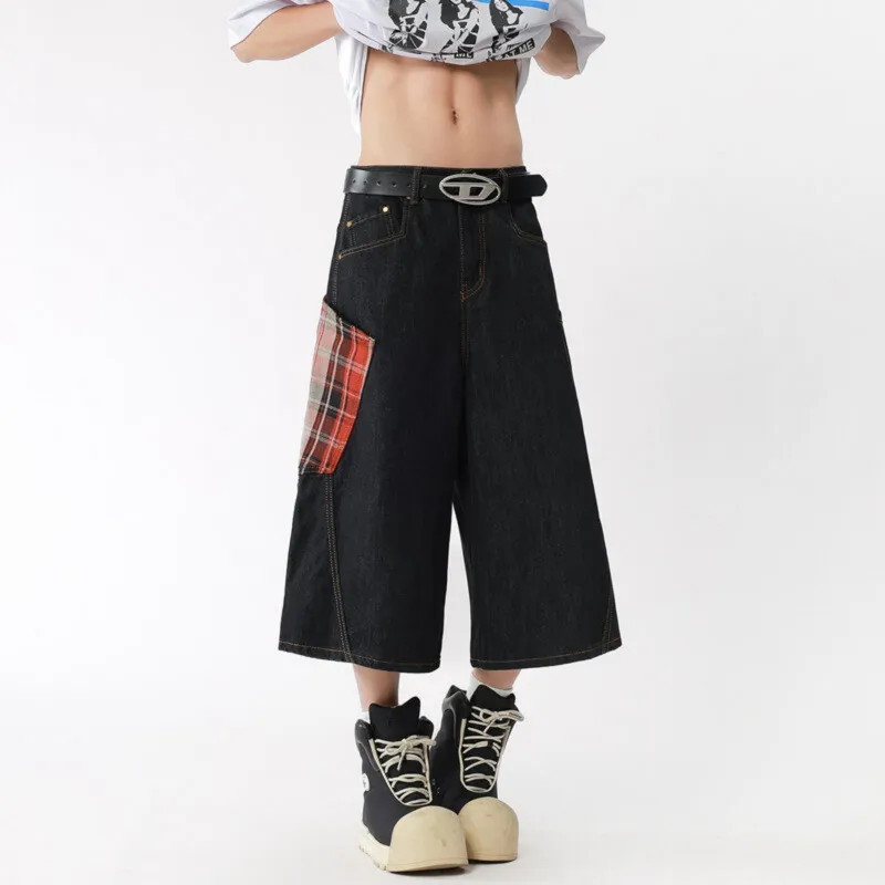 TELENT Denim Shorts Unisex Black-2
