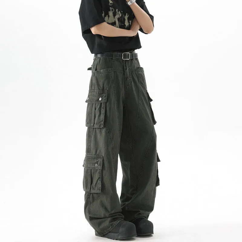 TELENT Cargo Pants Unisex Green-3