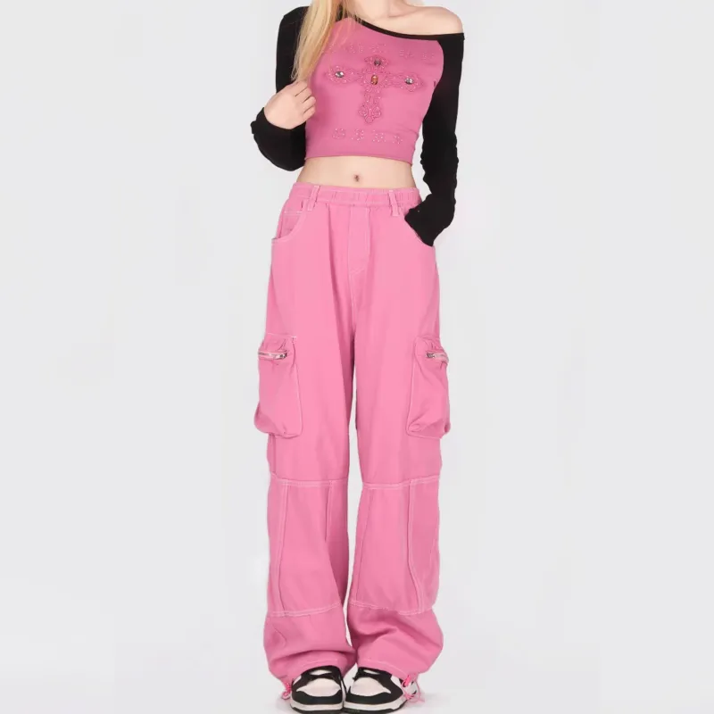 TELENT Jeans Women's Rose Red-6