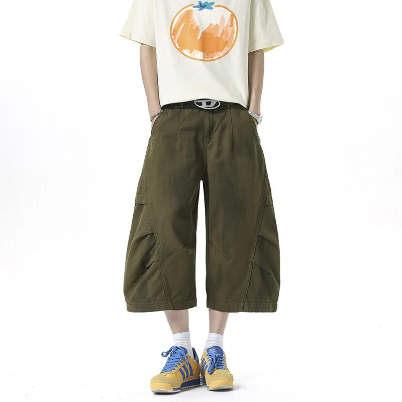 TELENT Cargo Shorts Unisex Green-2