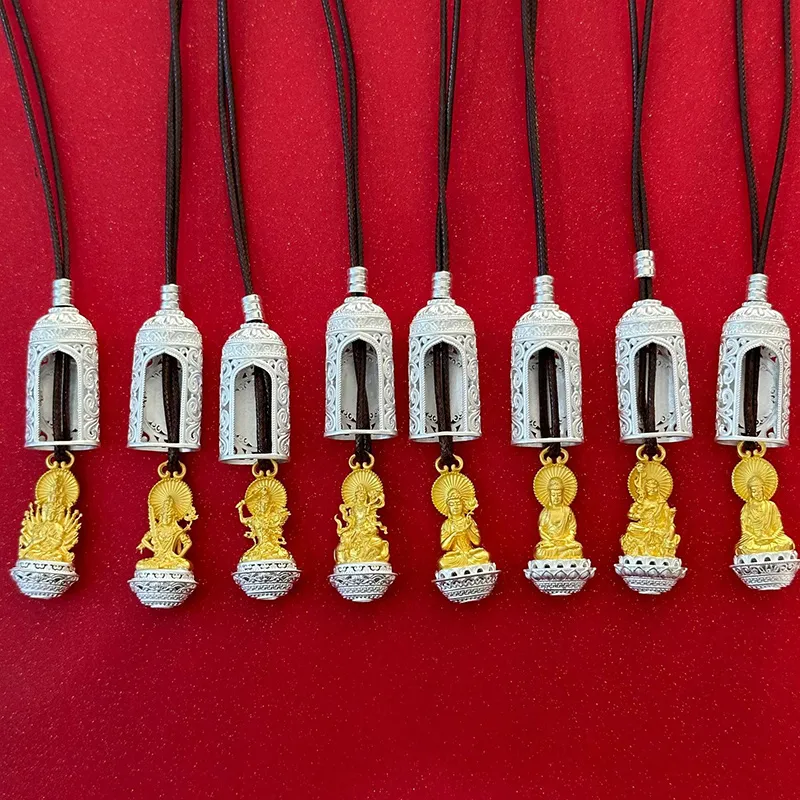 YUOFFICIAL 999 Fine Silver Sterling Silver Necklaces Unisex-3
