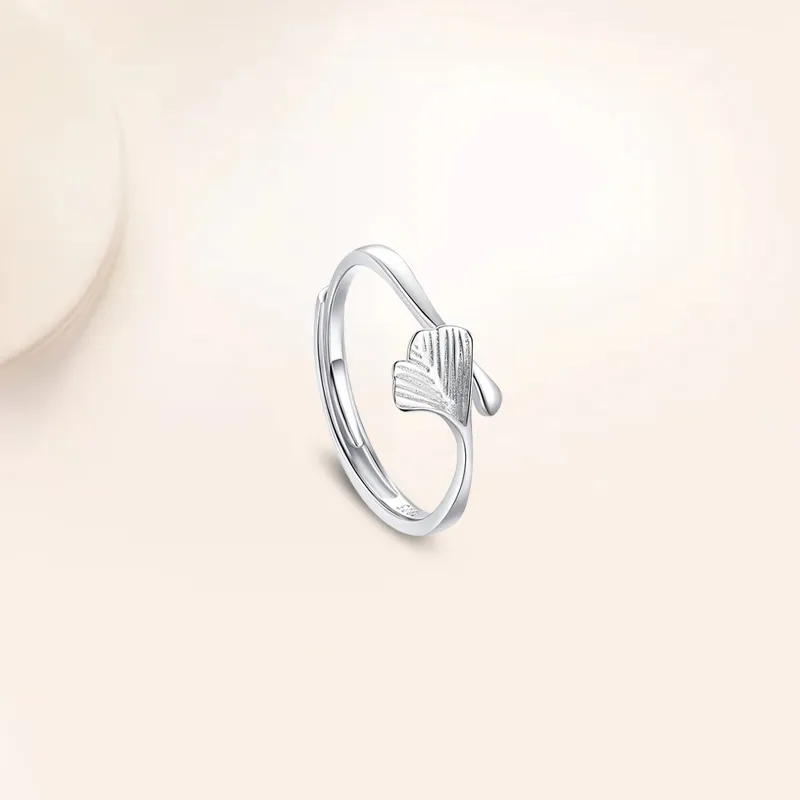 YUOFFICIAL S990 Silver Open And Adjustable Elegance Minimalist Style Fashion Versatile Niche Advanced Feel Rings Unisex-8