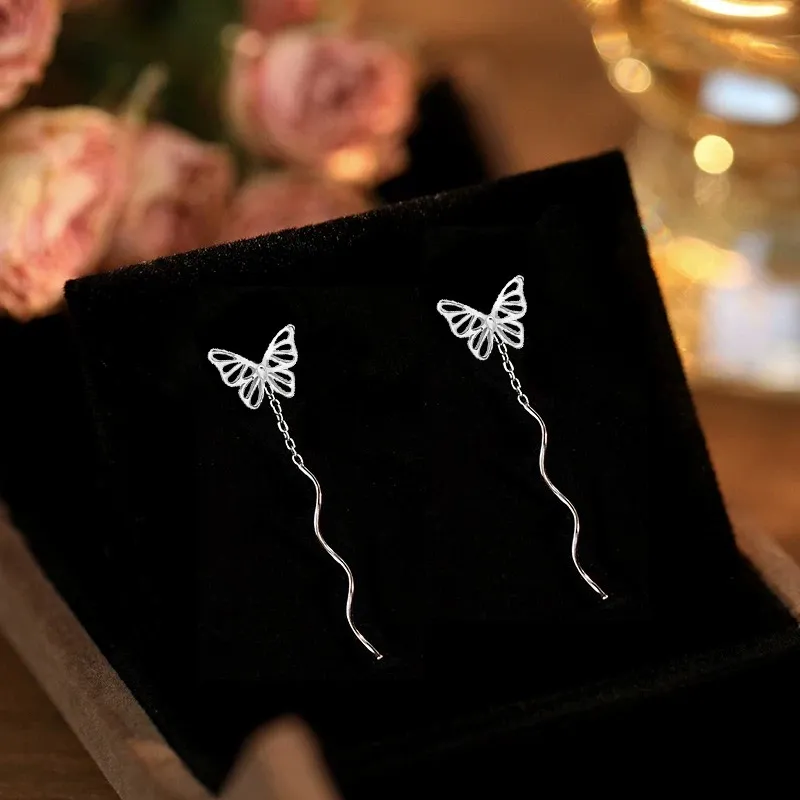 YUOFFICIAL S999 Fine Silver Earrings Women's-2