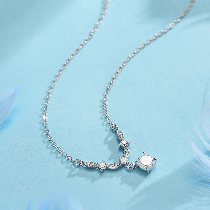 YUOFFICIAL S925 Silver Adjustable Elegance Versatile Niche Everyday Commute Design Necklaces Women's-2