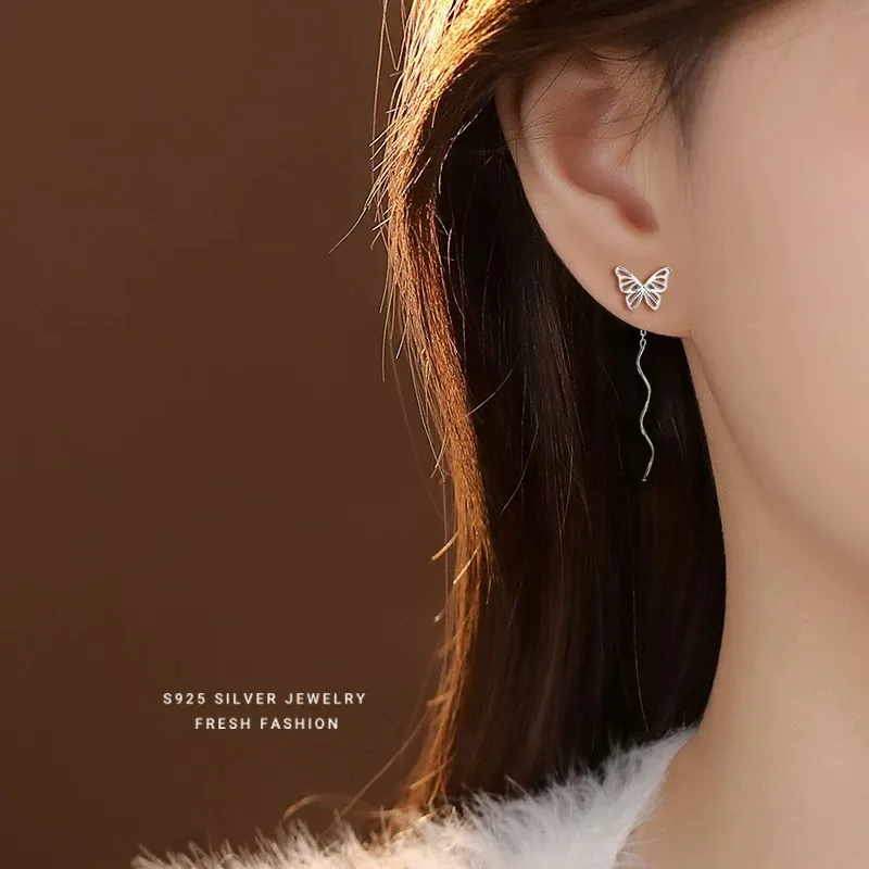 YUOFFICIAL S999 Fine Silver Earrings Women's-3