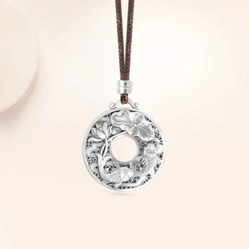 YUOFFICIAL 999 Fine Silver Necklaces Unisex-4