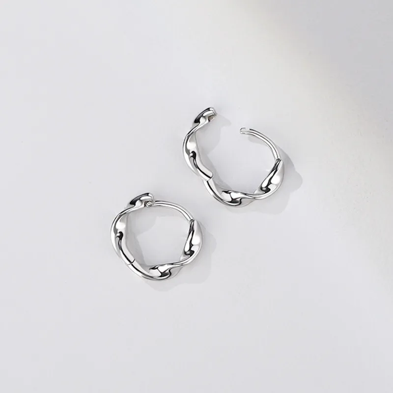 YUOFFICIAL S999 Fine Silver Elegance Minimalist Style Fashion Everyday Individual Advanced Design Earrings Women's-2