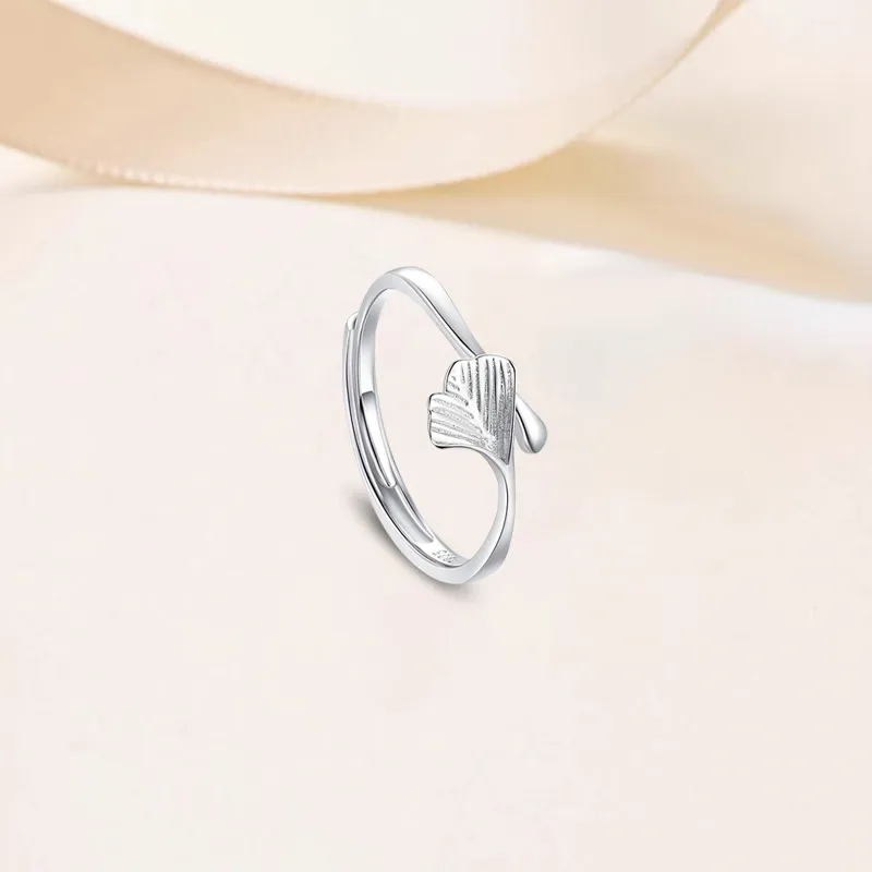 YUOFFICIAL S990 Silver Open And Adjustable Elegance Minimalist Style Fashion Versatile Niche Advanced Feel Rings Unisex-7