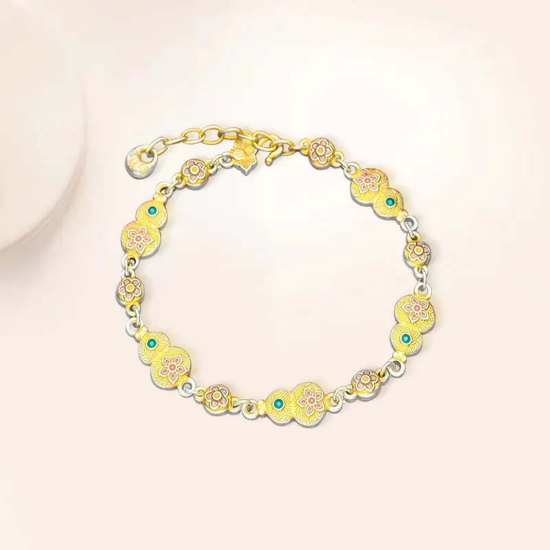 YUOFFICIAL 999 Fine Silver Pure Silver Bracelets Unisex-4