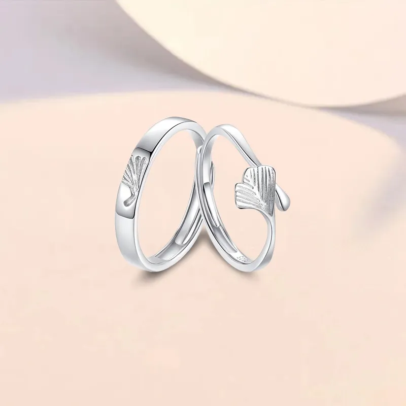 YUOFFICIAL S990 Silver Open And Adjustable Elegance Minimalist Style Fashion Versatile Niche Advanced Feel Rings Unisex-14