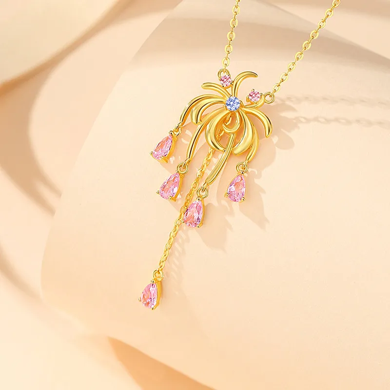 YUOFFICIAL 990 Silver Necklaces Women's-3