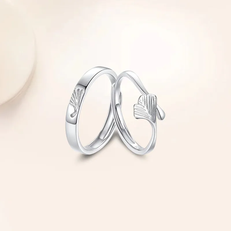 YUOFFICIAL S990 Silver Open And Adjustable Elegance Minimalist Style Fashion Versatile Niche Advanced Feel Rings Unisex-13