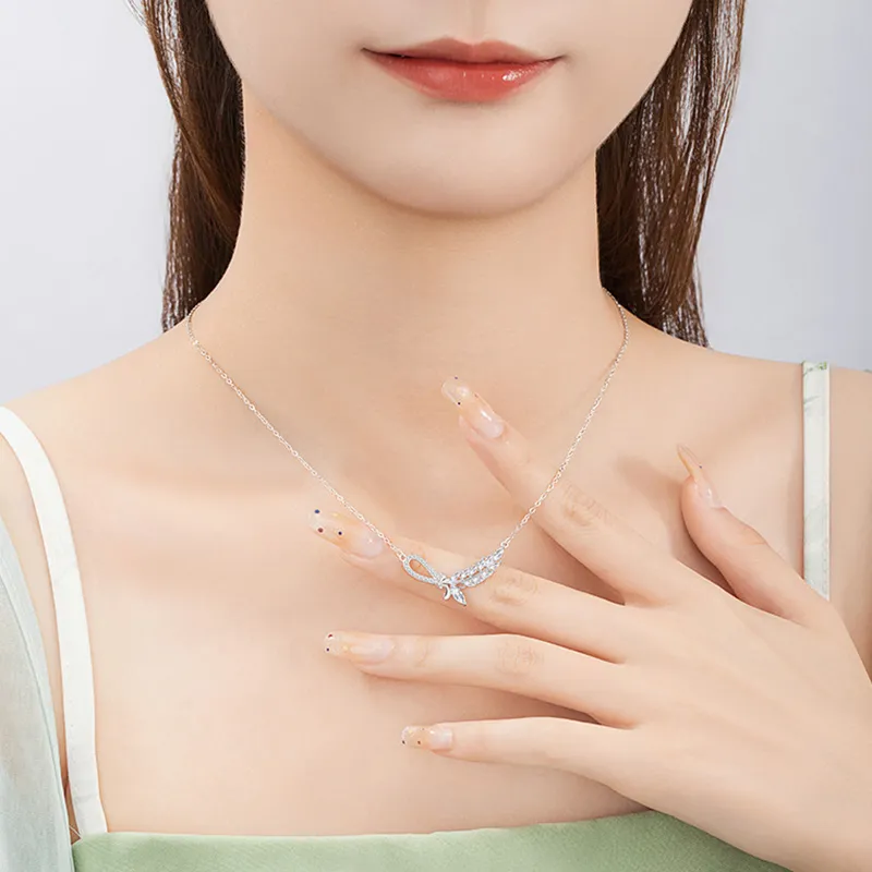 YUOFFICIAL S925 Silver Adjustable Elegance Minimalist Style Luxe Everyday Versatile Advanced Design Necklaces Women's-4