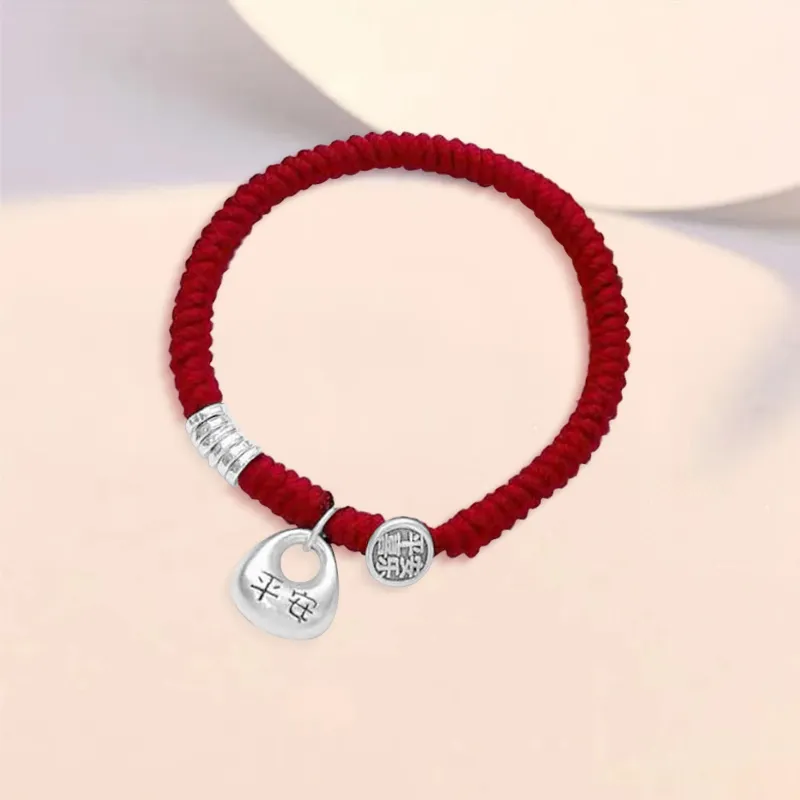 YUOFFICIAL 999 Fine Silver Adjustable Elegance Minimalist Style Fashion Versatile Advanced Sensory Bracelets Unisex-4