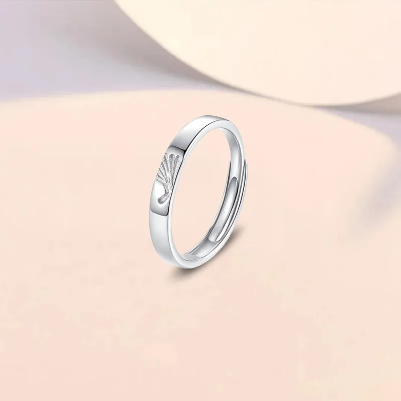 YUOFFICIAL S990 Silver Open And Adjustable Elegance Minimalist Style Fashion Versatile Niche Advanced Feel Rings Unisex-4