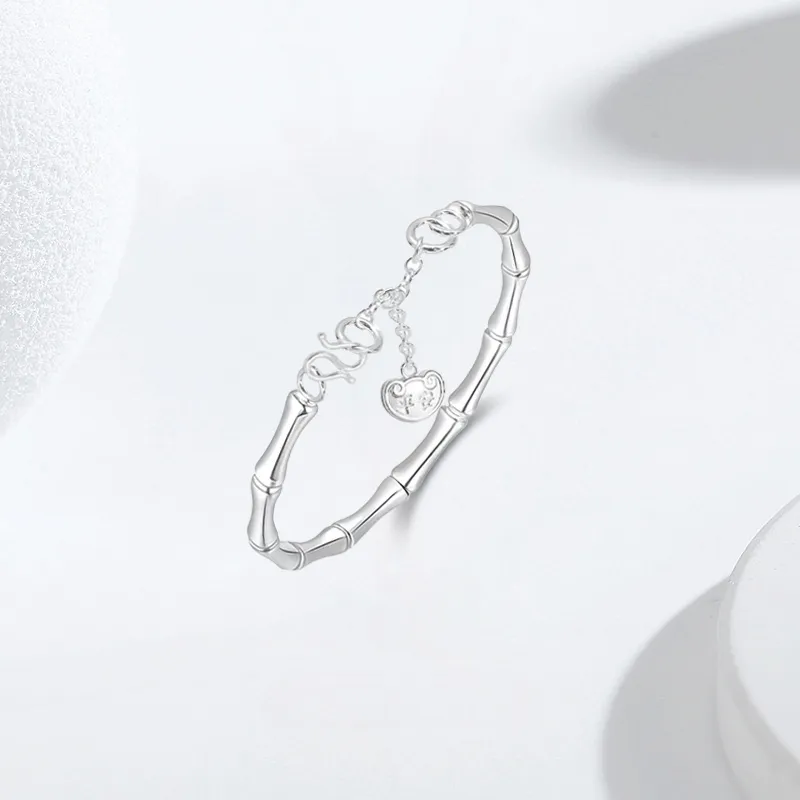 YUOFFICIAL S999 Fine Silver Sterling Silver Bracelets Women's-1