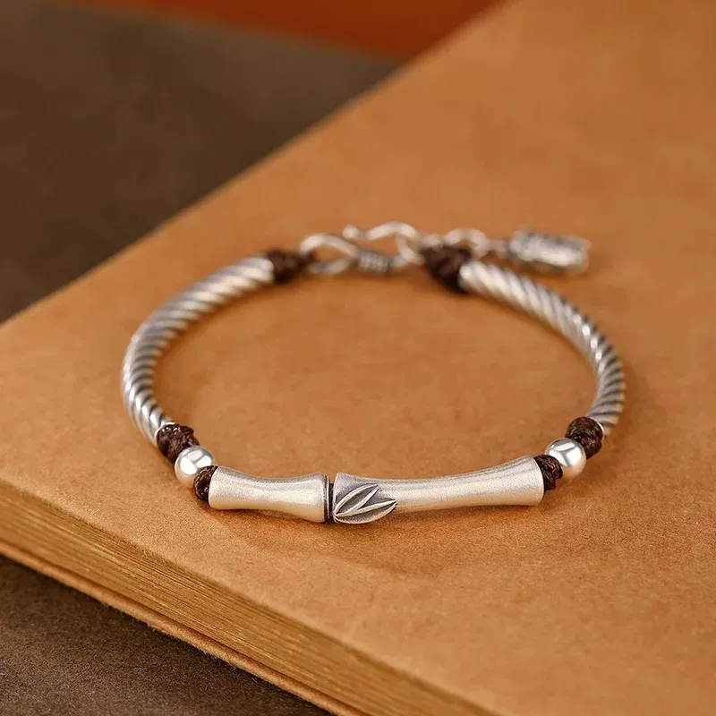 YUOFFICIAL 999 Fine Silver Bracelets Women's-1