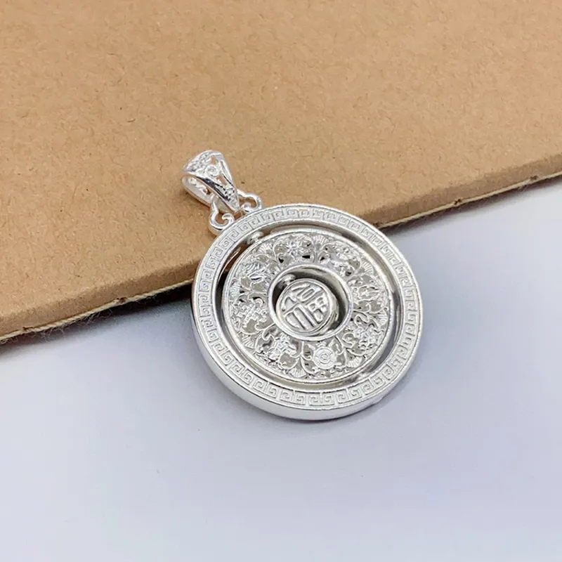 YUOFFICIAL S999 Fine Silver Sterling Silver Necklaces Unisex-1