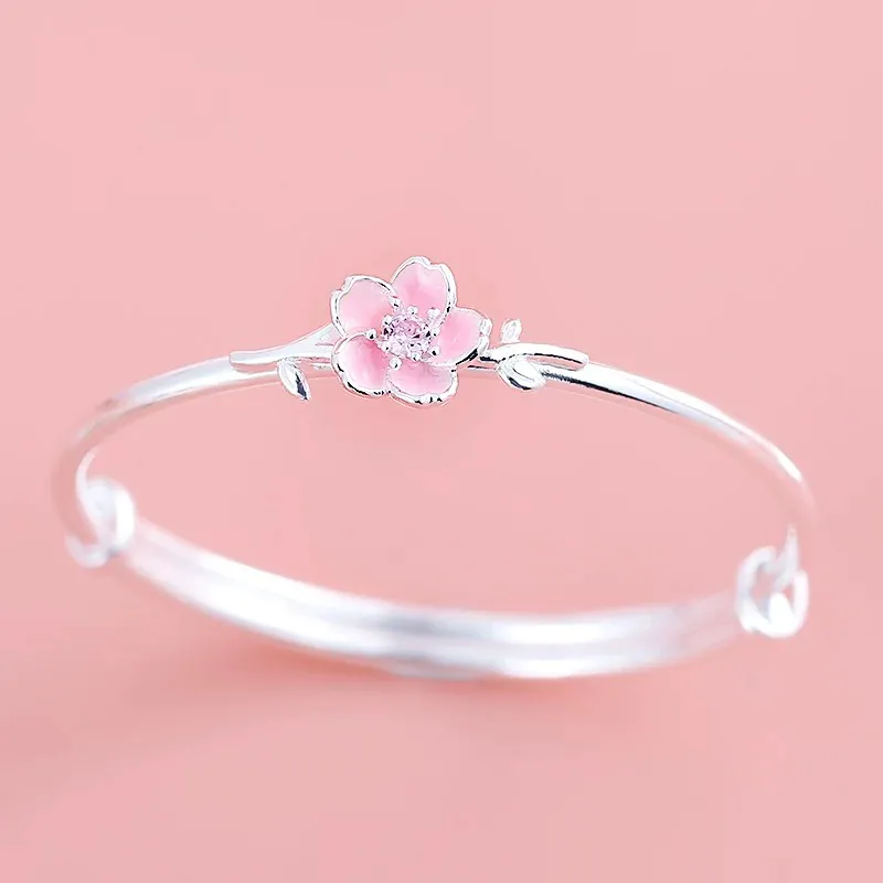YUOFFICIAL S999 Fine Silver Bangles Women's-2