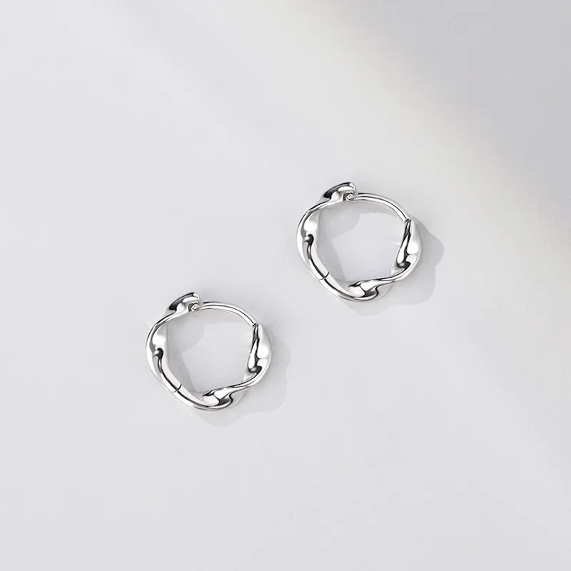 YUOFFICIAL S999 Fine Silver Elegance Minimalist Style Fashion Everyday Individual Advanced Design Earrings Women's-1
