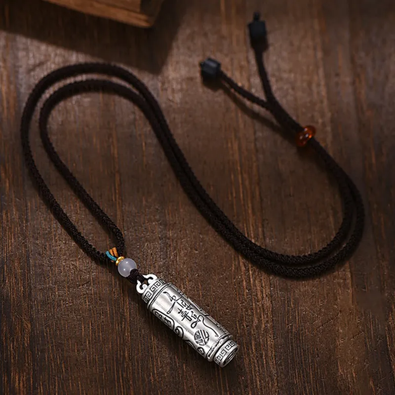 YUOFFICIAL 990 Fine Silver Necklaces Unisex-3