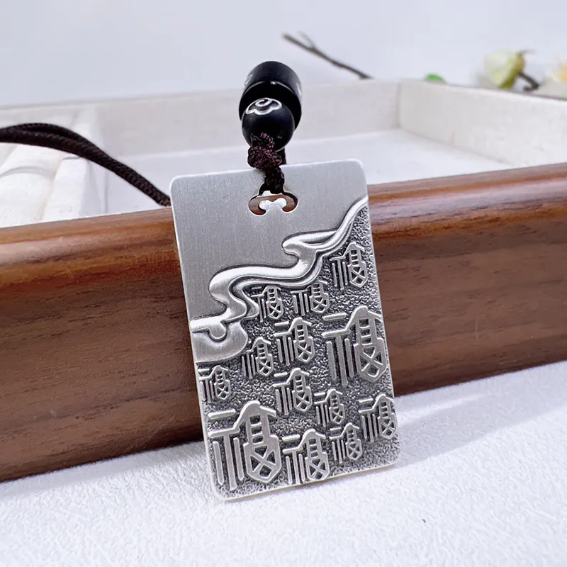 YUOFFICIAL 999 Fine Silver Sterling Silver Necklaces Unisex-1