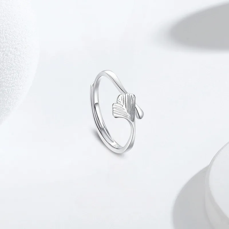 YUOFFICIAL S990 Silver Open And Adjustable Elegance Minimalist Style Fashion Versatile Niche Advanced Feel Rings Unisex-6