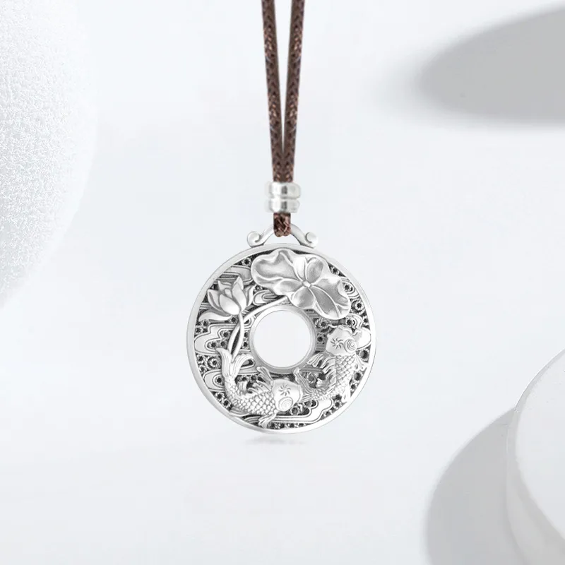 YUOFFICIAL 999 Fine Silver Necklaces Unisex-2