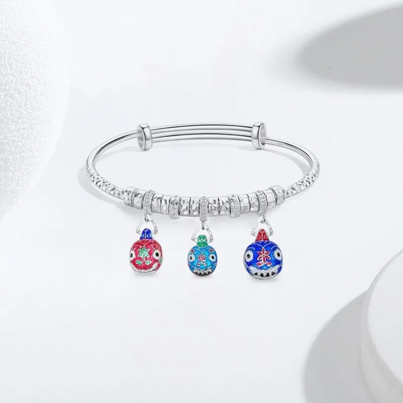 YUOFFICIAL 999 Fine Silver Bangles Unisex-2