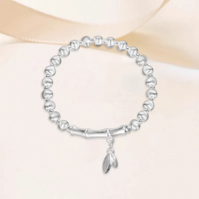YUOFFICIAL S999 Fine Silver Elegance Minimalist Style Fashion Niche Versatile Advanced Sensory Bracelets Unisex-2