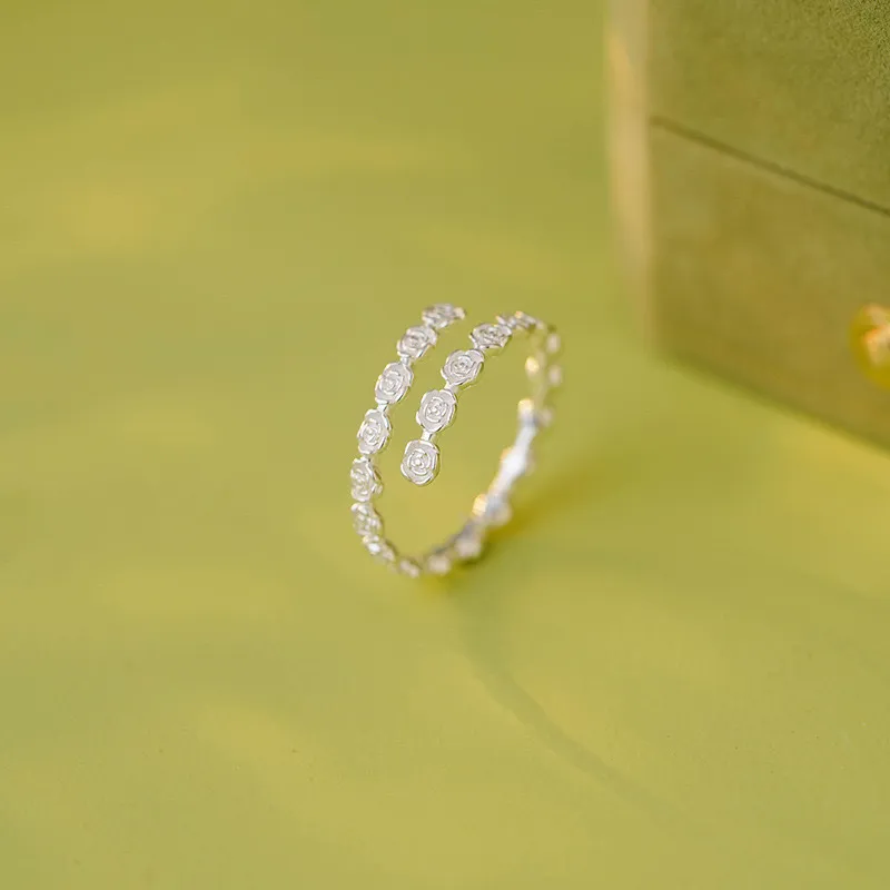 YUOFFICIAL S 990 Silver Rings Women's-2