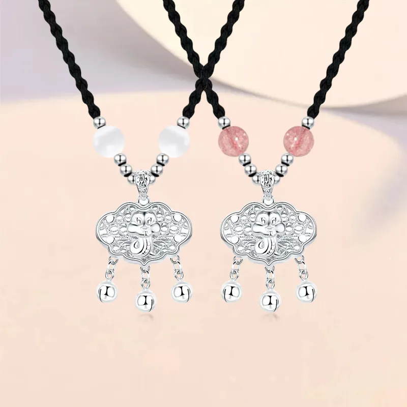 YUOFFICIAL 999 Fine Silver Necklaces Unisex-4