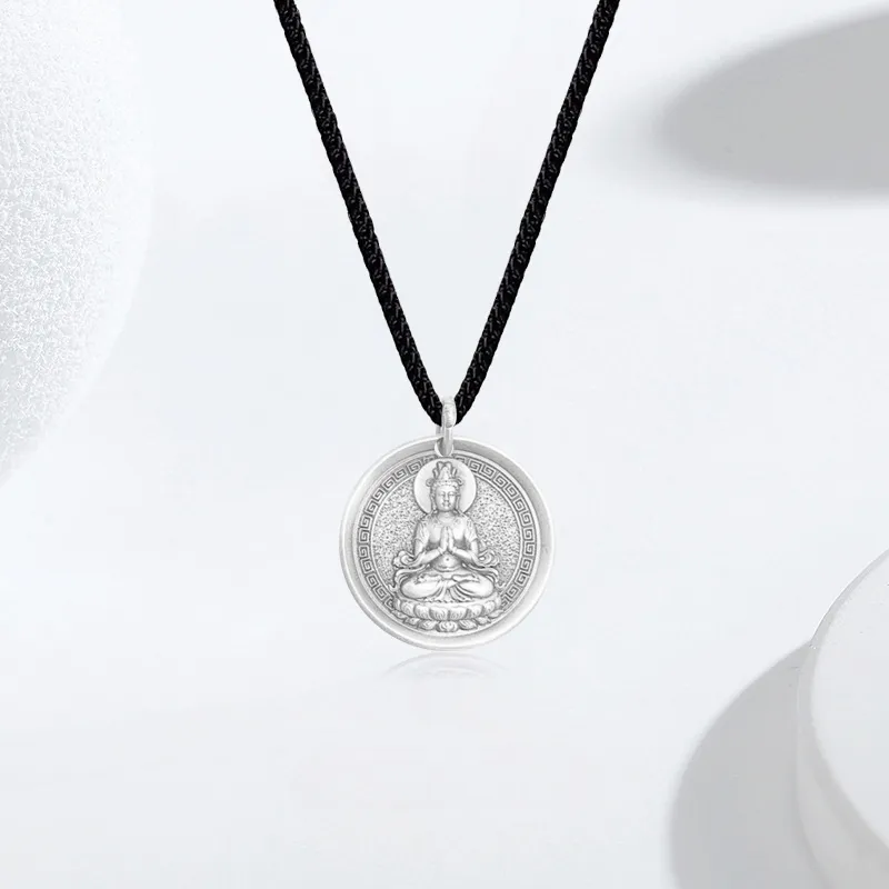 YUOFFICIAL 999 Fine Silver Sterling Silver Necklaces Unisex-1