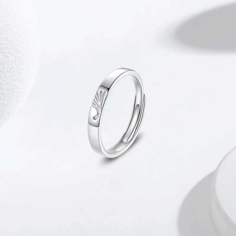 YUOFFICIAL S990 Silver Open And Adjustable Elegance Minimalist Style Fashion Versatile Niche Advanced Feel Rings Unisex-1