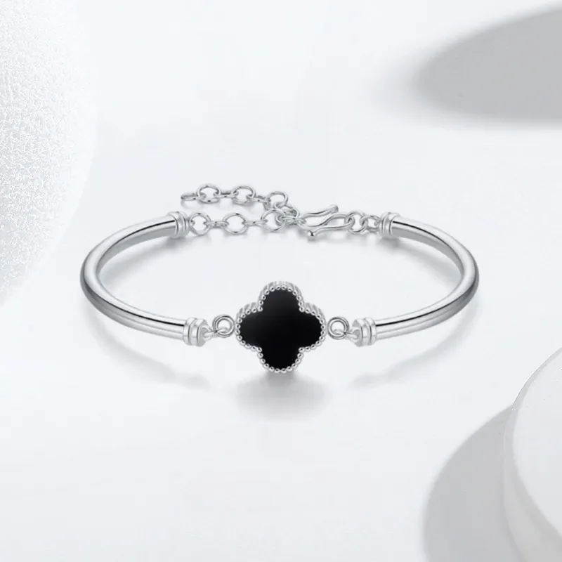 YUOFFICIAL 999 Fine Silver Bangles Women's-4