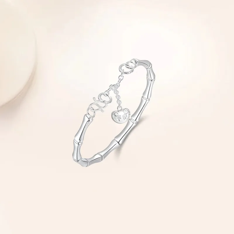 YUOFFICIAL S999 Fine Silver Sterling Silver Bracelets Women's-3