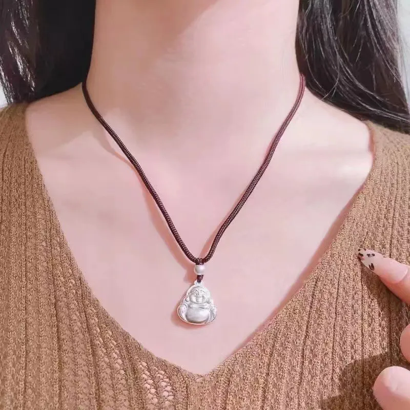 YUOFFICIAL 999 Fine Silver Necklaces Unisex-1