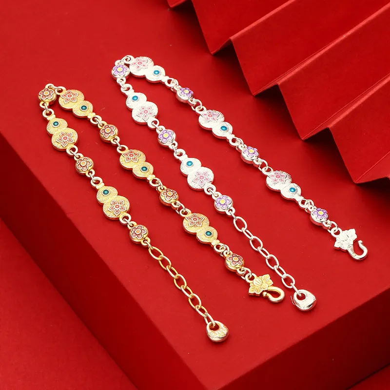 YUOFFICIAL 999 Fine Silver Pure Silver Bracelets Unisex-3