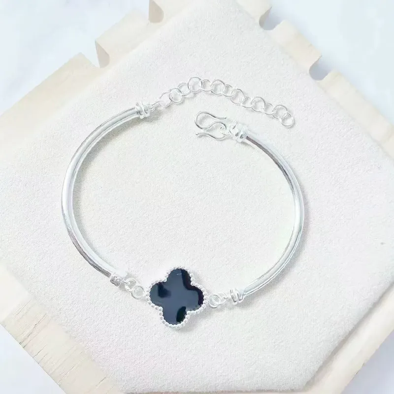 YUOFFICIAL 999 Fine Silver Bangles Women's-2