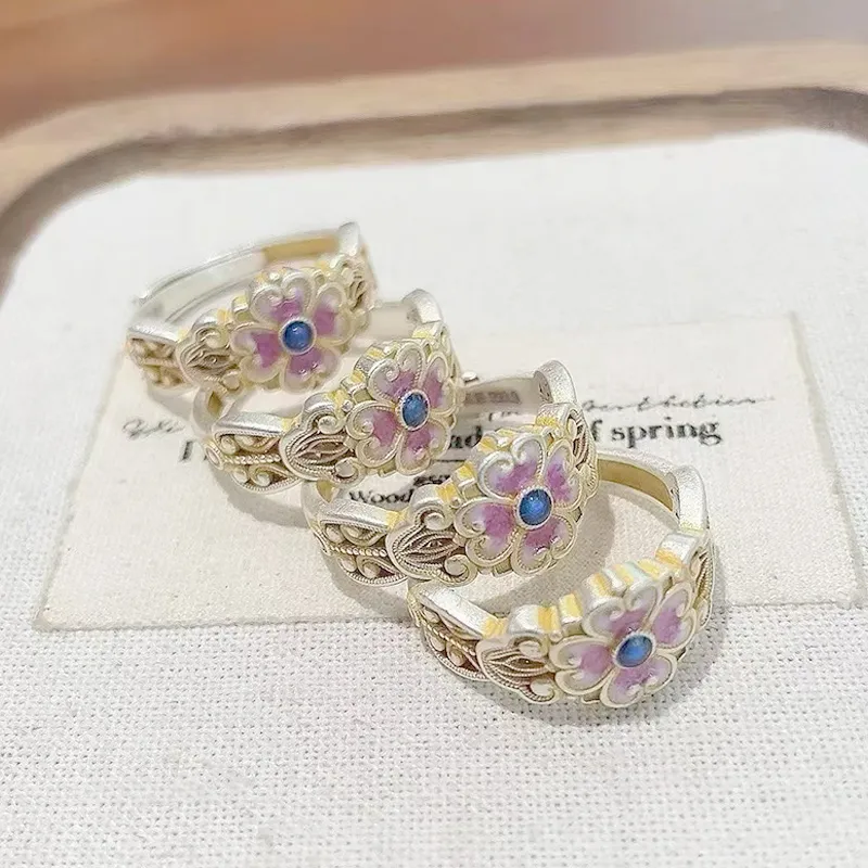 YUOFFICIAL 999 Fine Silver Rings Unisex-1