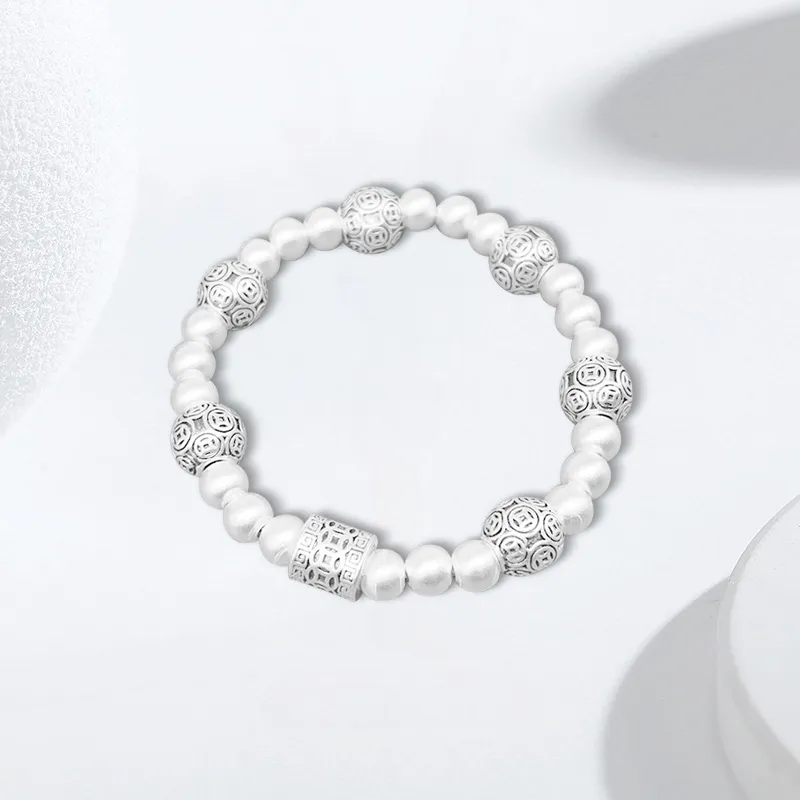 YUOFFICIAL 999 Fine Silver Adjustable Elegance Minimalist Style Fashion Advanced Design Bracelets Unisex-4