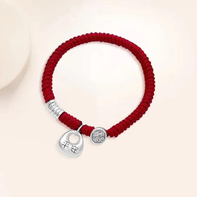 YUOFFICIAL 999 Fine Silver Adjustable Elegance Minimalist Style Fashion Versatile Advanced Sensory Bracelets Unisex-3