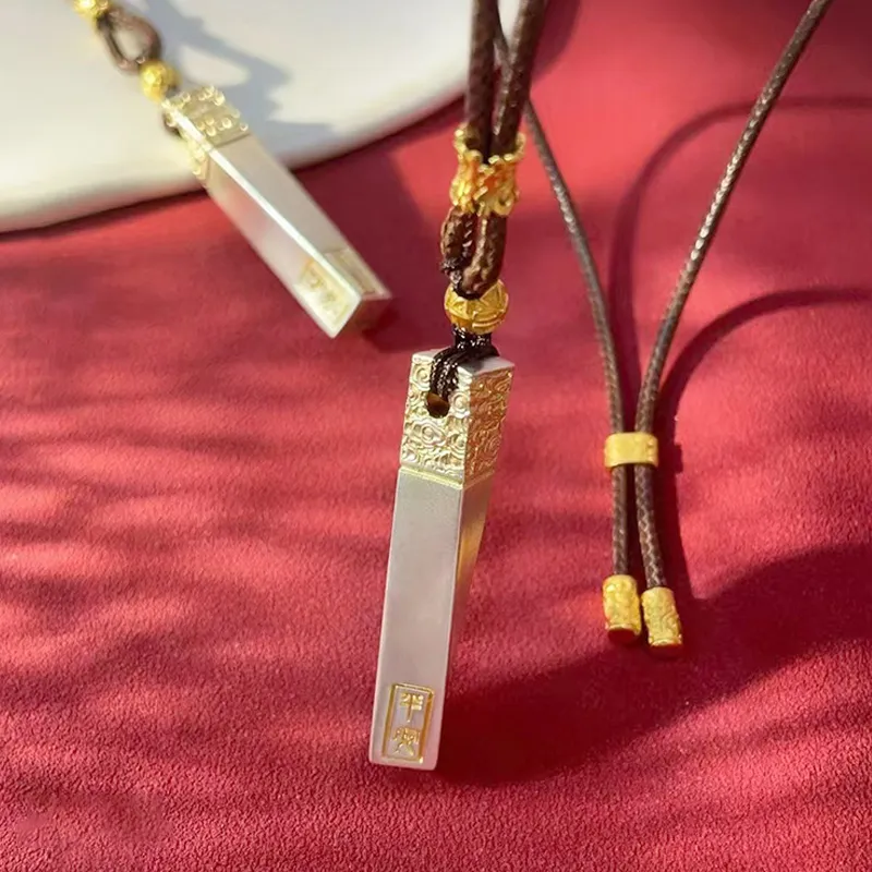 YUOFFICIAL 999 Fine Silver Necklaces Unisex-1