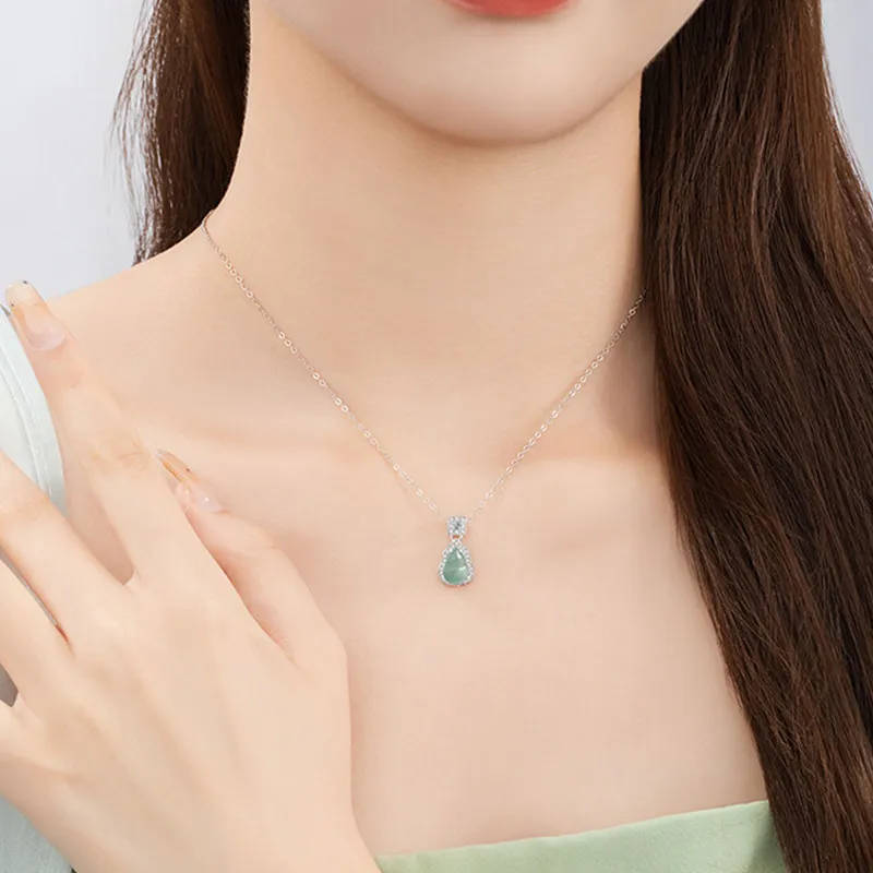 YUOFFICIAL S925 Silver Adjustable Elegance Minimalist Style Fashion Versatile Individual Design Necklaces Women's-4