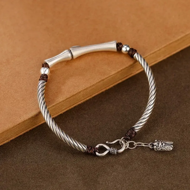 YUOFFICIAL 999 Fine Silver Bracelets Women's-2