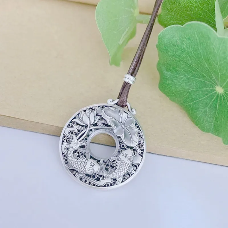 YUOFFICIAL 999 Fine Silver Necklaces Unisex-1