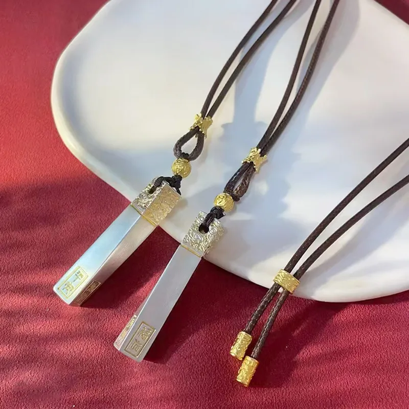 YUOFFICIAL 999 Fine Silver Necklaces Unisex-3