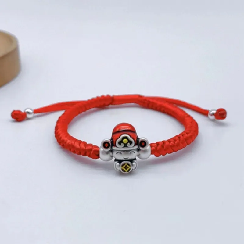 YUOFFICIAL 999 Fine Silver Adjustable Elegance Minimalist Style Fashion Versatile Advanced Sensory Bracelets Unisex-2
