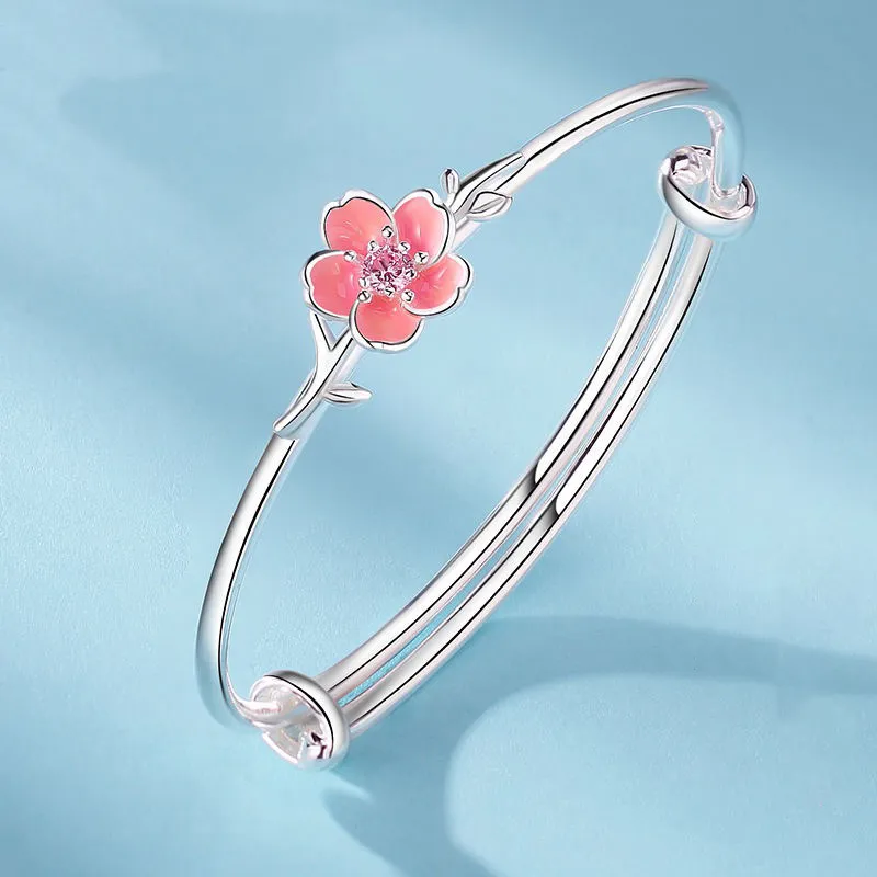 YUOFFICIAL S999 Fine Silver Bangles Women's-3